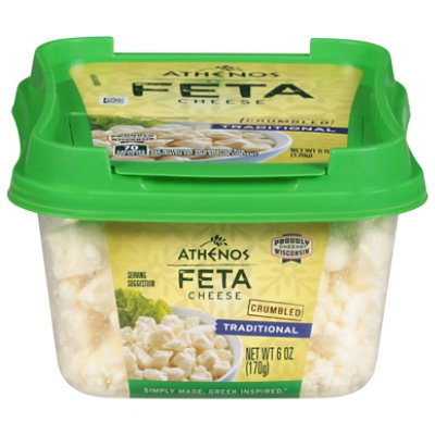 Athenos Crumbled Feta Cheese Traditional - 6 Oz. - Image 1