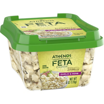 Athenos Cheese Feta Crumbled Garlic & Herb - 6 Oz - Image 3