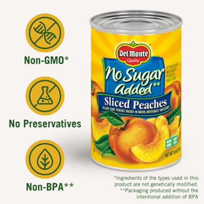 Del Monte Peaches Sliced No Sugar Added - 14.5 Oz - Image 2