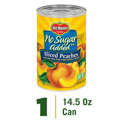 Del Monte Peaches Sliced No Sugar Added - 14.5 Oz - Image 3