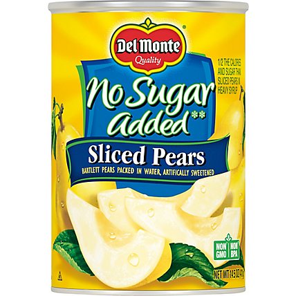 Del Monte Pears Sliced Northwest No Sugar Added - 14.5 Oz - Image 2