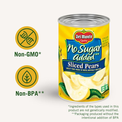 Del Monte Pears Sliced Northwest No Sugar Added - 14.5 Oz - Image 2