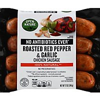 Open Nature Sausage Chicken Roasted Red Pepper & Garlic - 12 Oz - Image 2