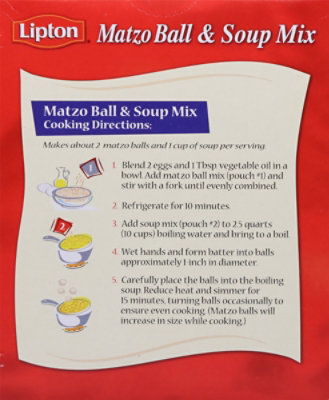 Lipton Soup Secrets Matzo Ball & Soup Mix - 2 Count - Image 6