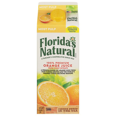 Florida's Natural Orange Juice with Most Pulp Chilled 52 Fl. Oz