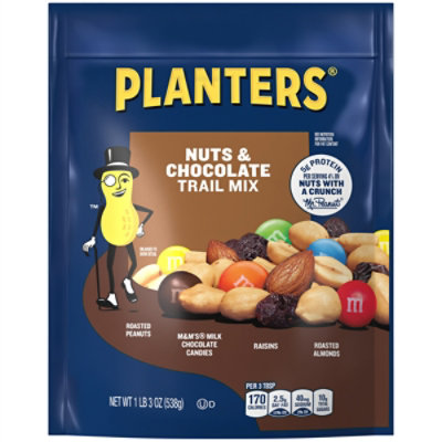 Planters Trail Mix Nuts & Chocolate - 16 Oz