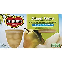 Del Monte Pears Diced Cups - 4-4 Oz - Image 2