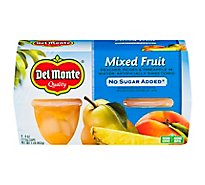 Del Monte Mixed Fruit No Sugar Added Cups - 4-4 Oz