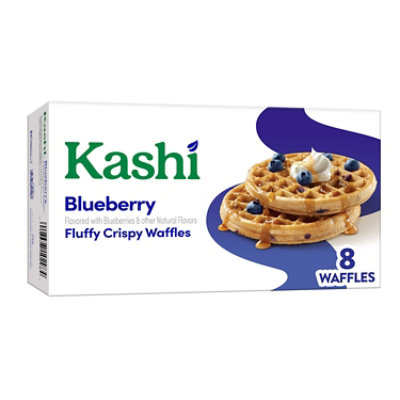 Kashi Frozen Waffles Blueberry Vegan 8 Count - 10.1 Oz - Image 1