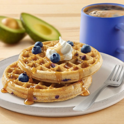 Kashi Frozen Waffles Blueberry Vegan 8 Count - 10.1 Oz - Image 2