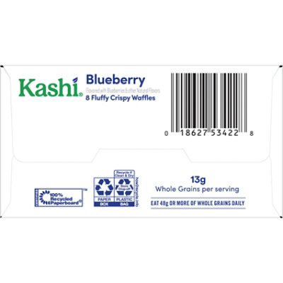 Kashi Frozen Waffles Blueberry Vegan 8 Count - 10.1 Oz - Image 7