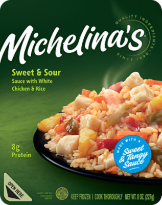 Michelinas Frozen Meal Sweet & Sour Sauce With White Chicken & Rice - 8 Oz - Image 1