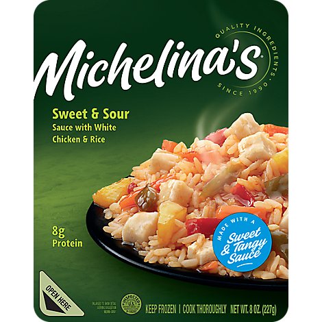 Michelinas Frozen Meal Sweet & Sour Sauce With White Chicken & Rice - 8 Oz