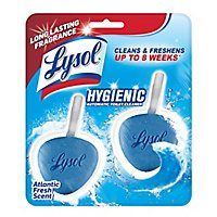 Lysol Hygienic Automatic Atlantic Fresh Toilet Bowl Cleaner - 2 Count - Image 1