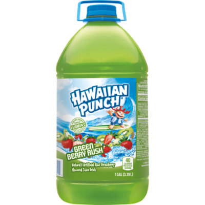 Hawaiian Punch Green Berry Rush Fruit Drink Bottle - 1 Gallon - Image 1