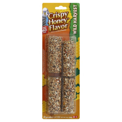 Wild Harvest Bird Treat Sticks Parakeet Crispy Honey Flavor Pouch 8
