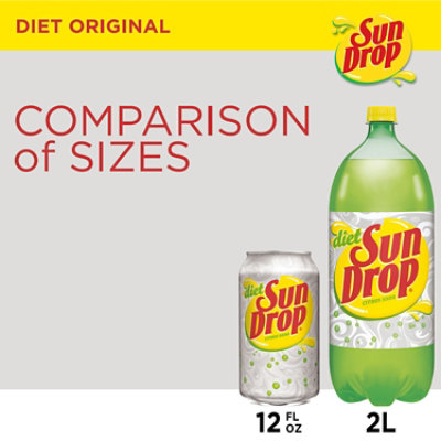 Sun Drop Diet Citrus Soda Bottle - 2 Liter - Image 2
