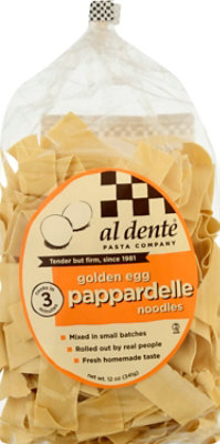 Al Dente Pasta Artisanal Pappardelle Noodles Golden Egg - 12 Oz - Image 2