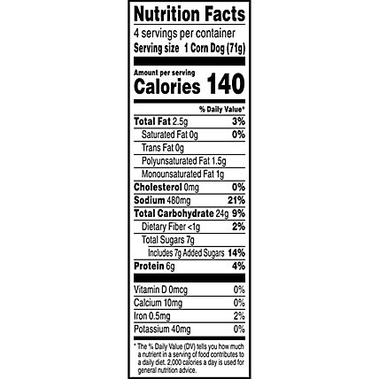 MorningStar Farms Meatless Corn Dogs Plant Based Protein Vegan Meat Original 4 Count - 10 Oz - Image 4
