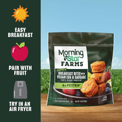 MorningStar Farms Corn Dogs Original Vegan Plant Based Protein 4 Count - 10 Oz - Image 3