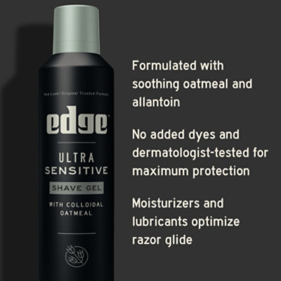 Edge Ultra Sensitive Shave Gel For Men - 7 Oz - Image 3