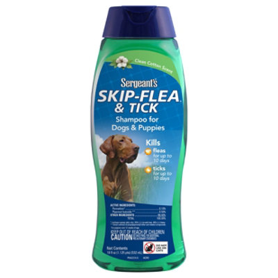 Sergeants Flea & Tick Shampoo SkipFlea For Dogs & Puppies Clean Cotton