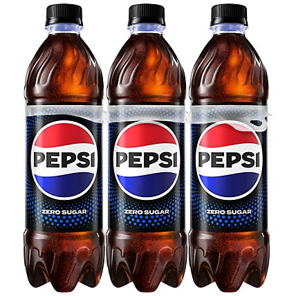 Pepsi Max Soda Cola Zero Calorie - 6-16.9 Fl. Oz. - Image 1