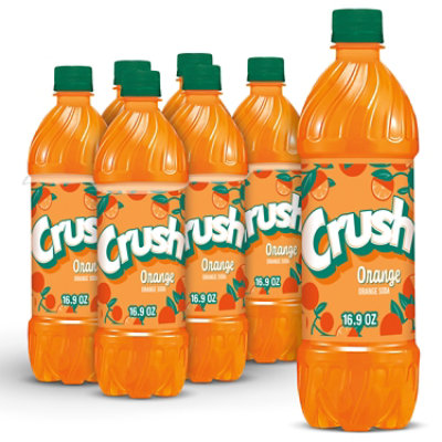 Crush Orange Soda Bottle - 6-16.9 Fl. Oz. - Image 1