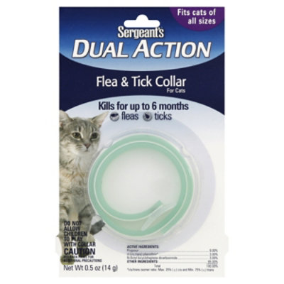 Sergeants Flea & Tick Collar Dual Action For Cats Box - Each