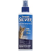 Sergeants Silver Flea & Tick Spray For Cats Bottle - 8 Fl. Oz. - Image 2