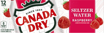Canada Dry Raspberry Sparkling Seltzer Water In Can - 12-12 Fl. Oz. - Image 5
