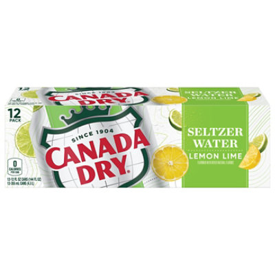 Canada Dry Lemon Lime Sparkling Seltzer Water Bottle - 12-12 Fl. Oz. - Image 2