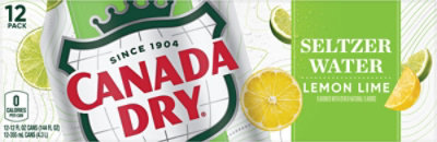 Canada Dry Lemon Lime Sparkling Seltzer Water Bottle - 12-12 Fl. Oz. - Image 5