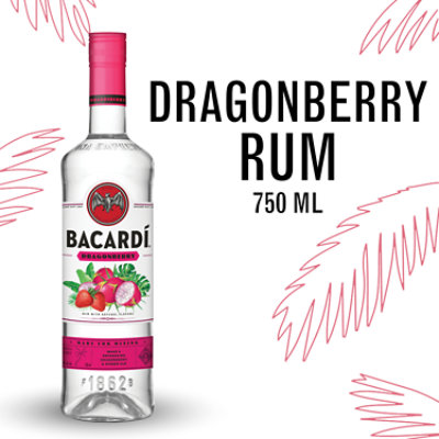 Bacardi Rum Dragonberry 70 Proof - 750 Ml - Image 1