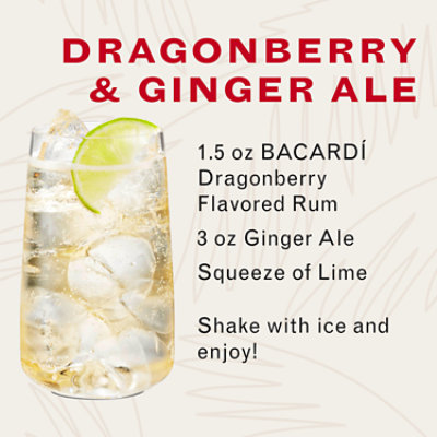 Bacardi Rum Dragonberry 70 Proof - 750 Ml - Image 4