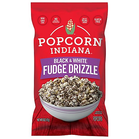 Popcorn Indiana Kettle Corn Drizzled Black & White - 6 Oz