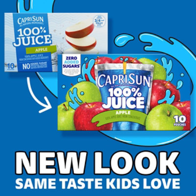 Capri Sun 100% Juice Apple All-Natural Juice from Concentrate - 10 - 6 Fl. Oz. - Image 3