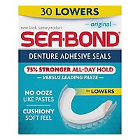 Sea-Bond Denture Adhesive Seals Triple Action Lowers Orignal - 30 Count - Image 3