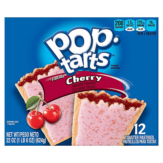 Pop Tarts Toaster Pastries Frosted Cherry - 22 Oz