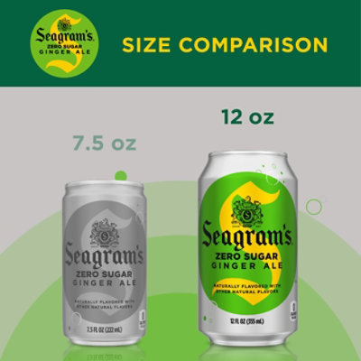 Seagrams Soda Ginger Ale Diet - 12-12 FL. Oz. - Image 2