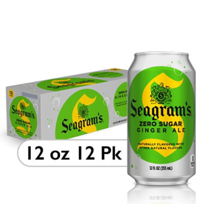 Seagrams Soda Ginger Ale Diet - 12-12 FL. Oz. - Image 1