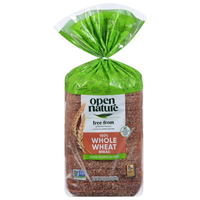 Open Nature Bread 100% Whole Wheat Round Top- 24 Oz - Image 3