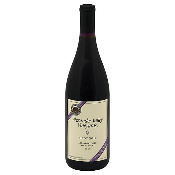 Alexander Valley Vineyards Pinot Noir Wine - 750 Ml