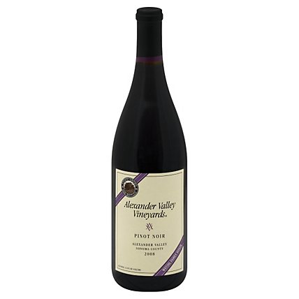 Alexander Valley Vineyards Pinot Noir Wine - 750 Ml - Image 1
