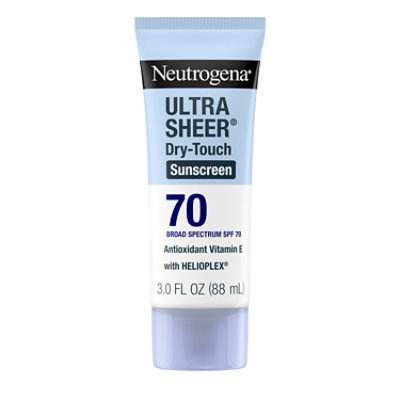 Neutrogena Ultra Sheer Dry Touch SPF 70 Sunblock - 3 Fl. Oz. - Image 1