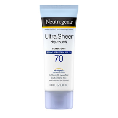Neutrogena Ultra Sheer Dry Touch SPF 70 Sunblock - 3 Fl. Oz.