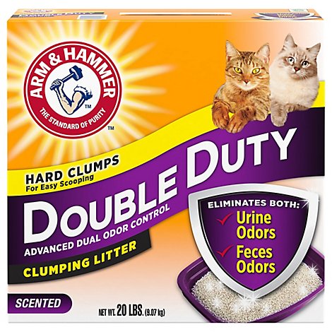 ARM & HAMMER Cat Litter Clumping Advanced Odor Control Double Duty - 20 Lb