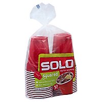 SOLO Cups Plastic Squared 18 Ounce Bag - 30 Count - Image 1