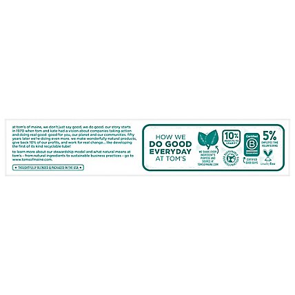 Toms of Maine Toothpaste Fluoride Free Antiplaque & Whitening Peppermint - 5.5 Oz - Image 4