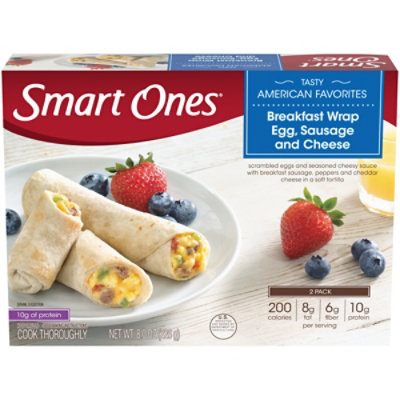 weightwatchers Smart Ones Smart Beginnings Breakfast Wrap Egg Sausage and Cheese - 8 Oz